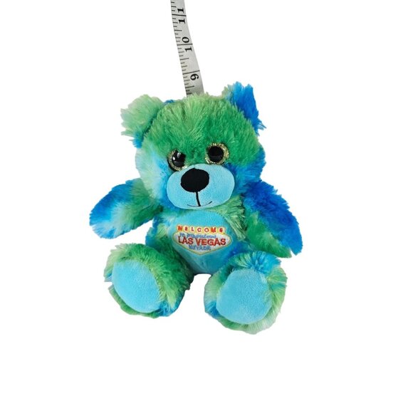 Petting Zoo Welcome to Las Vegas Plush stuffed Teddy Bear 8" - Picture 1 of 3
